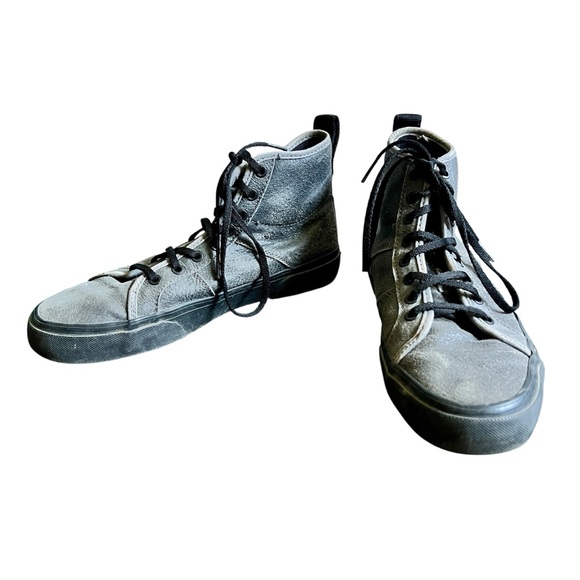 Globe Shoes Los Angered II Dion Agius Sneakers Laced Ankle Leather Grey Black 9 - Picture 1 of 9